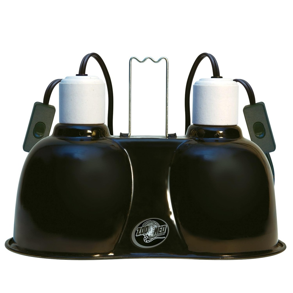 Zoo Med LF-19e Mini Combo Lampa cu cupola adanca, abajur cu reflector dublu