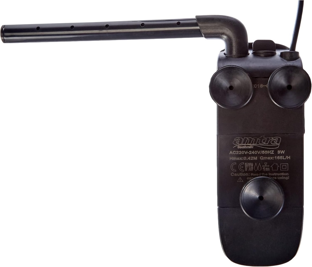 Amtra FILPO Click 160 - Filtru intern pentru acvarii si acvarii de broaste testoase cu sistem de inlocuire rapida a cartusului prefiltru - 160 l/h - 3,0 wati