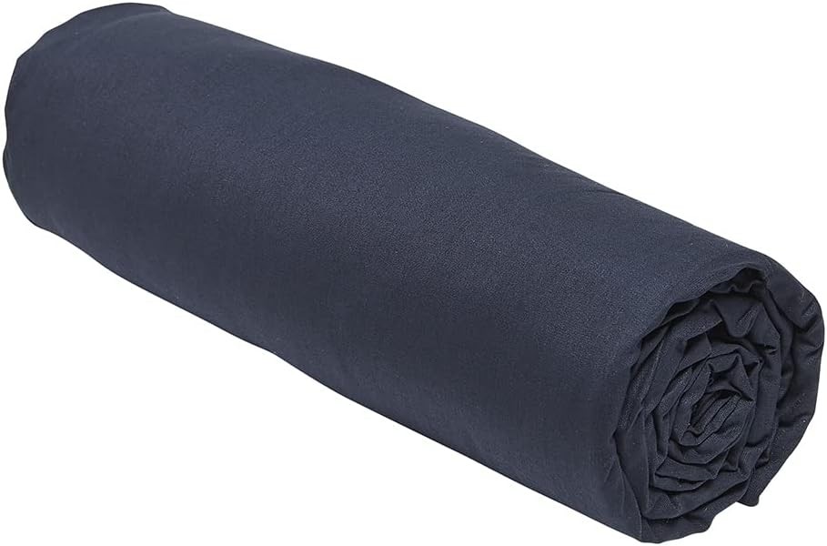 TODAY Essential - Cearsaf cu elastic 160X200 cm pentru 2 persoane, 100% bumbac simplu, gri carbune