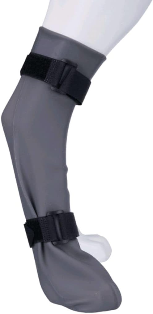 Trixie 19432 Soseta de protectie, silicon, M: 8 cm/35 cm, gri