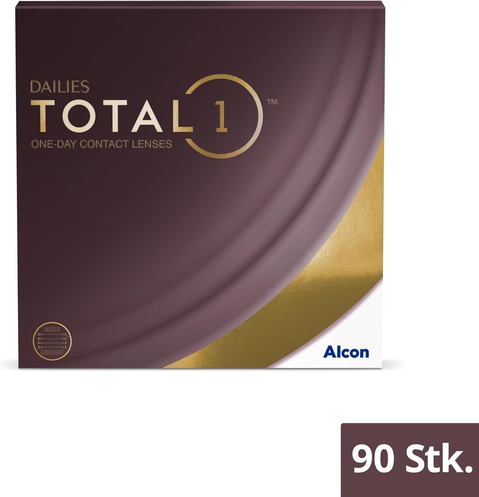 Lentile de contact zilnice Dailies Total 1, 90 de lentile, BC 8,5 mm, DIA 14,1 mm, +5,50 dioptii