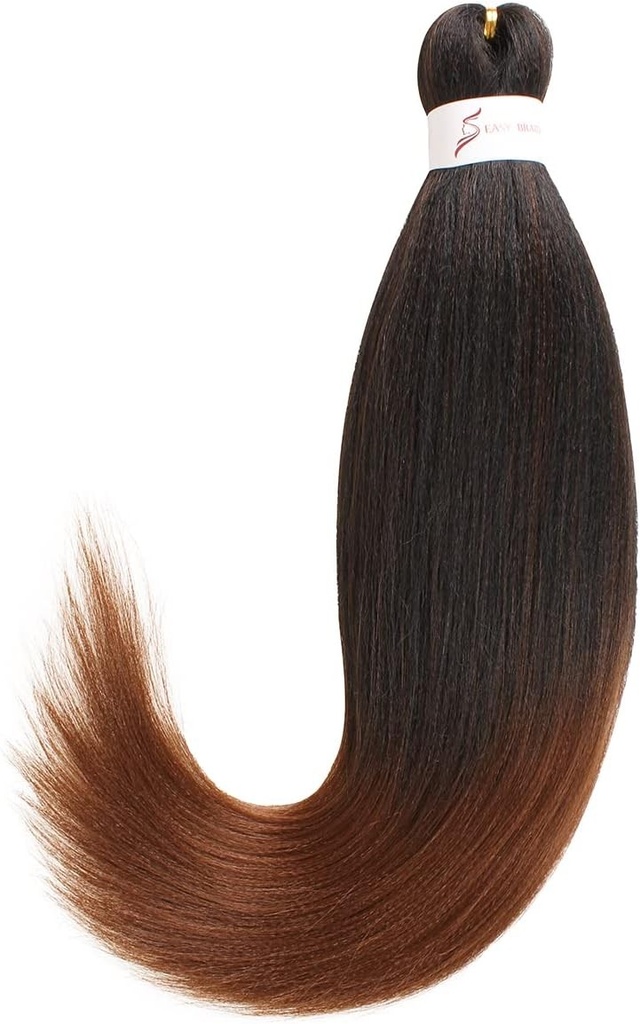 Leeven T30# 3 pachete de extensii de par impletit pre-intins EZ Braid pentru femei, 51 cm