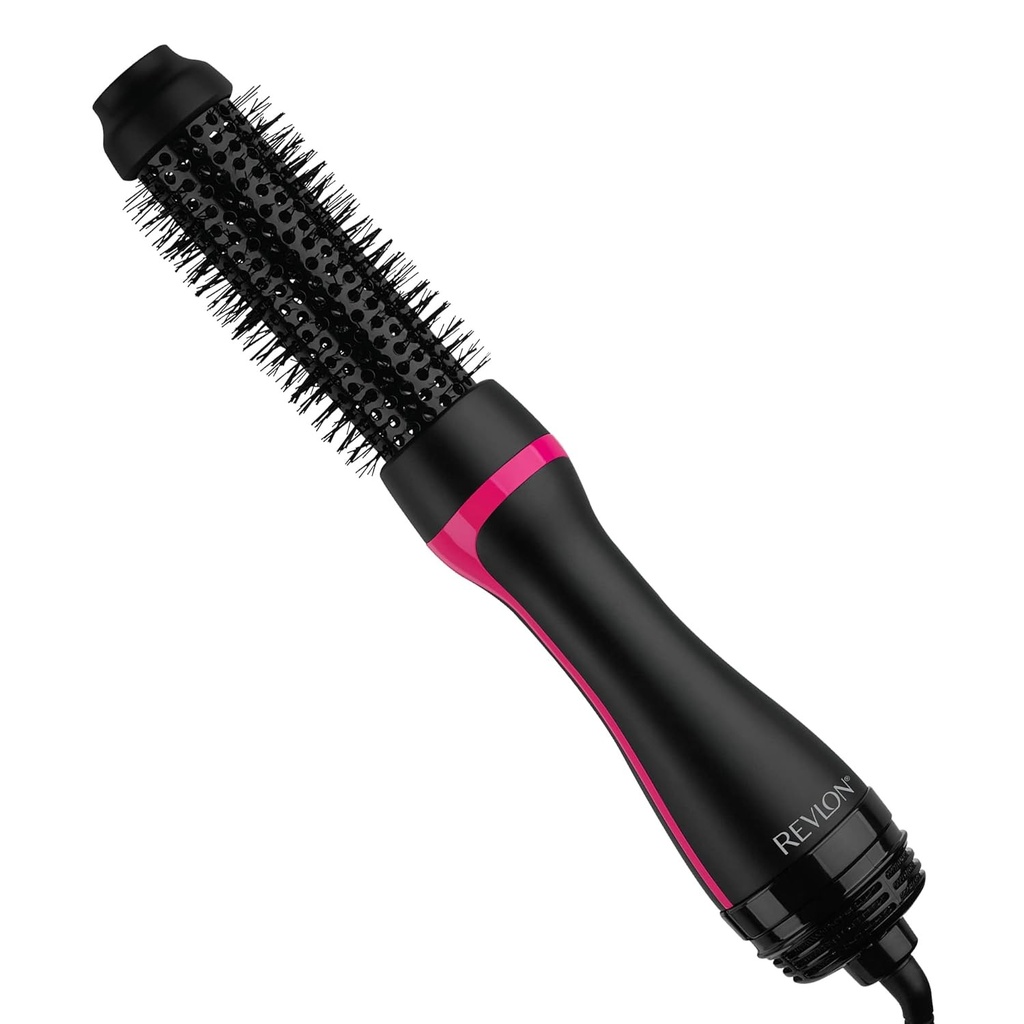 Revlon One-Step Style Booster - Perie rotunda de uscare si coafare, Perie rotunda - 38 mm (Peri termici, Cap acoperit cu ceramica, Tehnologii ionice si ceramice), RVDR5292UKE