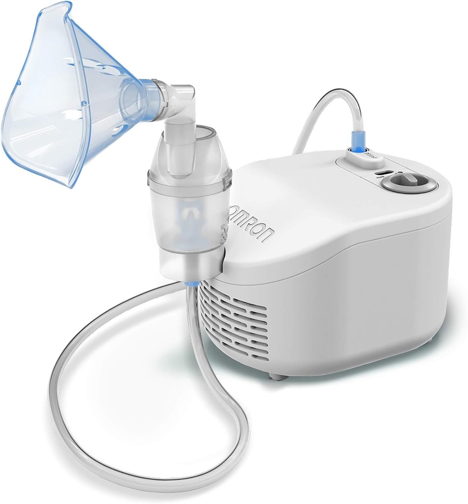 Dispozitiv de inhalare usoara OMRON X101 pentru adulti si copii – Inhalator pentru tratarea usoara a bolilor respiratorii, cum ar fi astmul, raceala si alergiile; Inhalator cu accesorii de inalta calitate