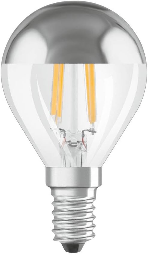 Lampa LED OSRAM | Soclu: E14 | Alb cald | 2700 K | 4 W | Luminos | Oglinda CLASSIC P Retrofit cu LED [Clasa de eficienta energetica A+]
