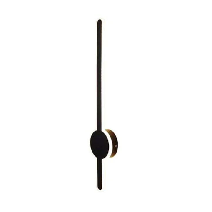Aplica led oglinda de baie, pentru Living, dormitor, hol, Liniara, Culoare negru led lumina rece