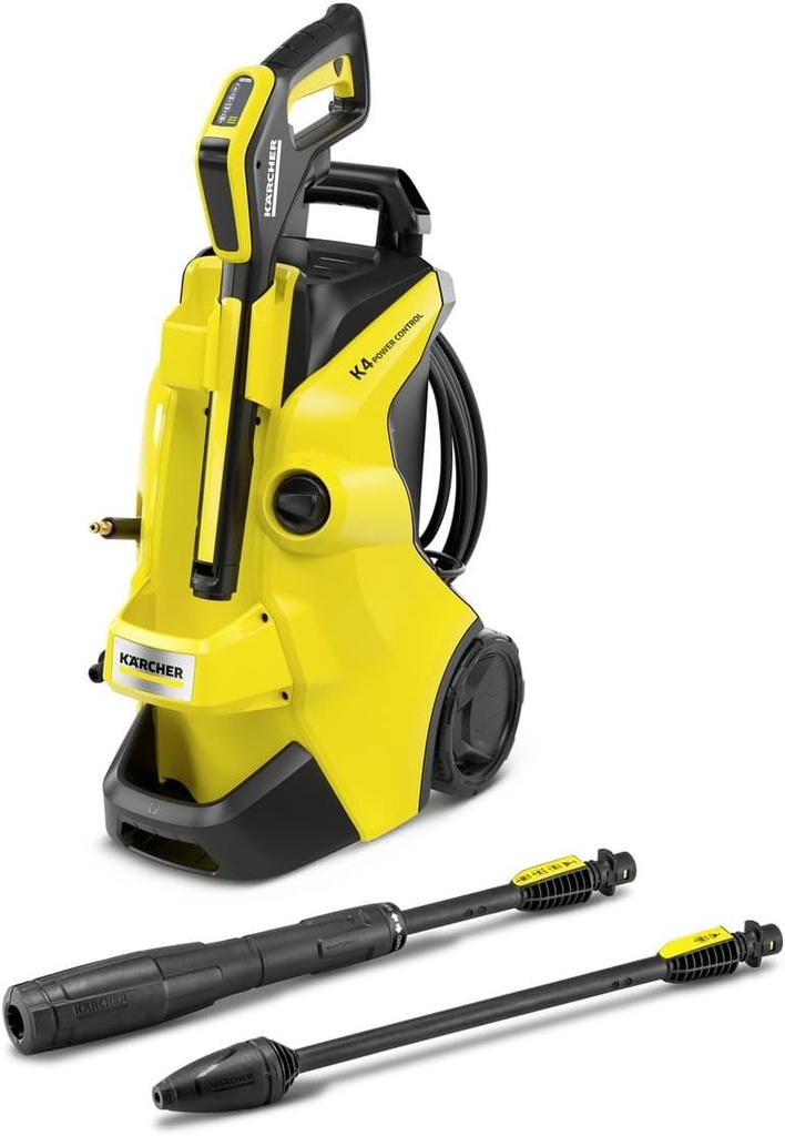 Aparat de spălat cu presiune Kärcher K 4 Power Control, Presiune: 130 bar, Debit: 420 l/h, Performanță: 30 m²/h, Filtru de apă, 11,5 kg,