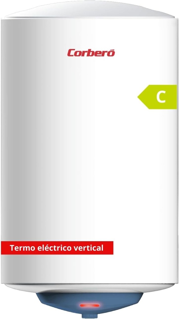 Încălzitor de apă electric Corberó - CTMBA100 | 100L | Instalare verticală | Element de încălzire ecranat | Termostat reglabil | Protecție anticorozivă