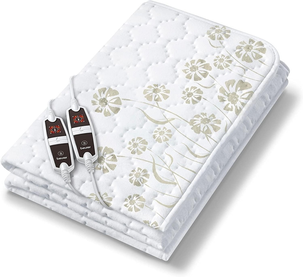 Pătură dublă încălzită Beurer UB 68 XXL, 150 x 160 cm, 2 zone de temperatură, 4 setări de temperatură, sistem de siguranță, funcție temporizator, lavabilă la mașină