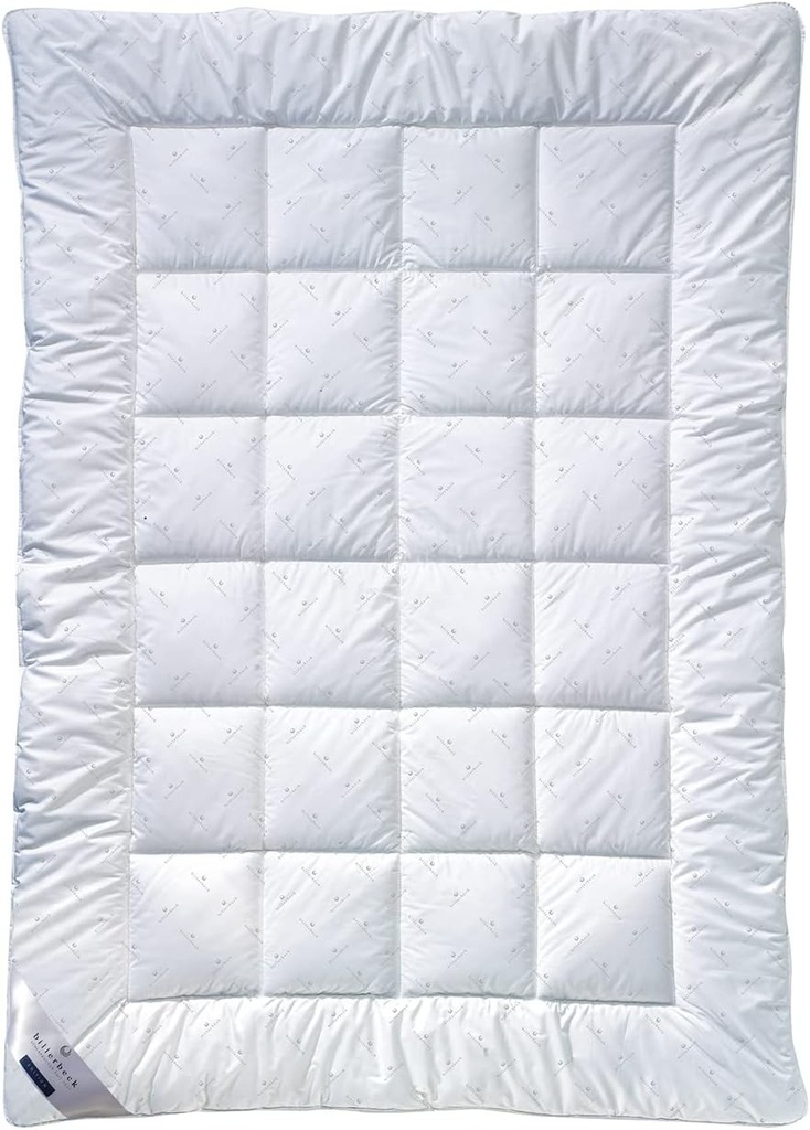 Pilotă din fibră Billerbeck E21 King - pilotă din fibră rafinată cu Aloe Vera - pilotă de iarnă 135 x 200 cm, nivel de căldură, albă