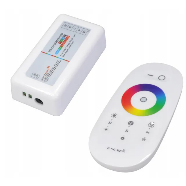 Controler cu telecomandă pentru benzi LED RGBW RF 24A 288W 4x6A