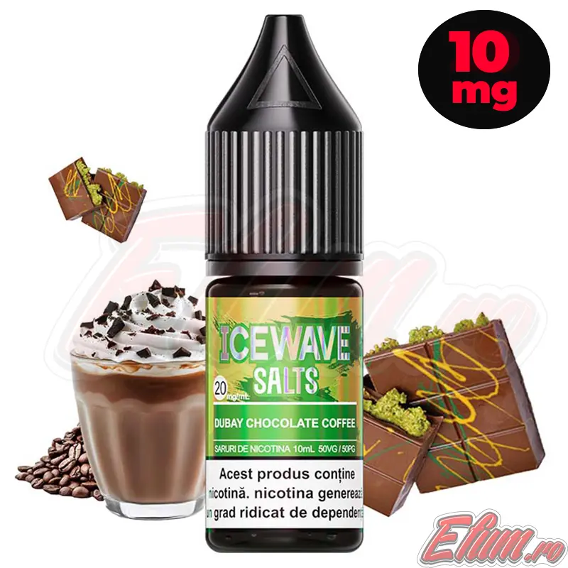 Lichid Ice Wave Dubai Chocolate Coffee 10ml NicSalt 10mg/ml