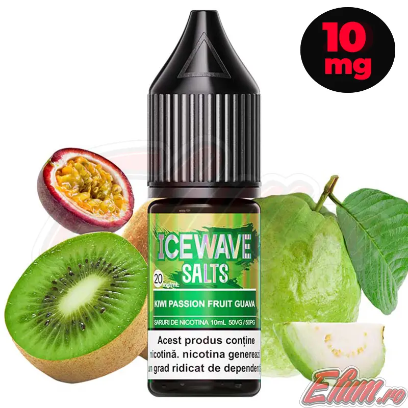 Lichid Ice Wave Kiwi Passion Fruit Guava 10ml NicSalt 10mg/ml