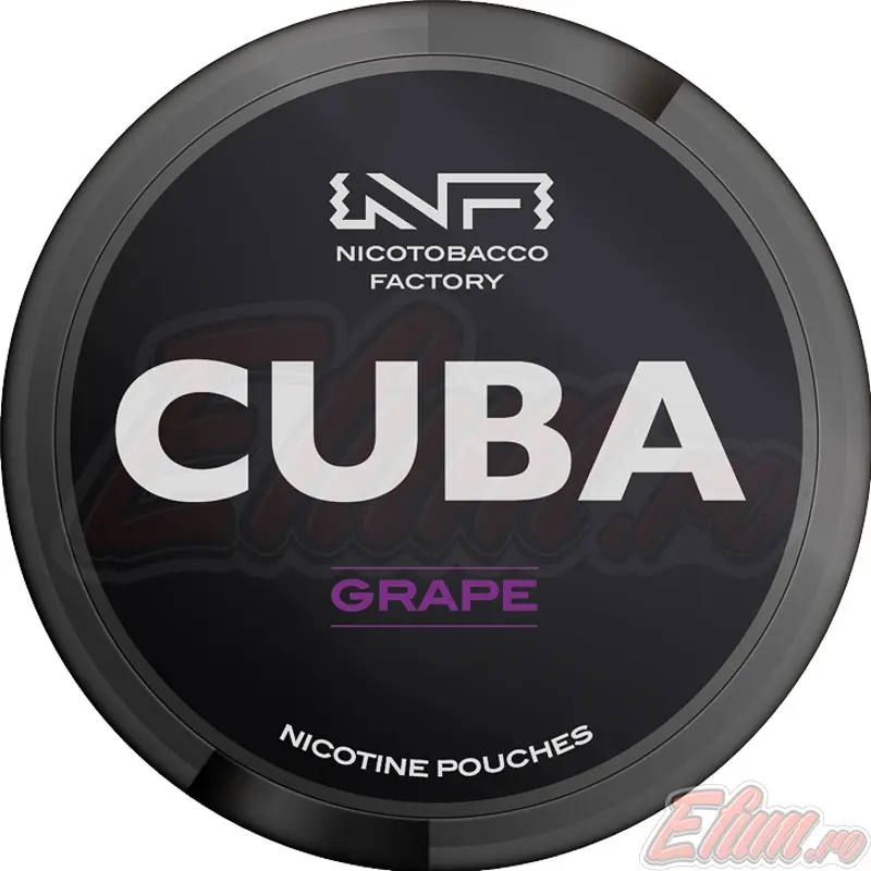 Pliculete cu Nicotina Pouch Cuba Black Grape 30mg/g (20mg/pouch)