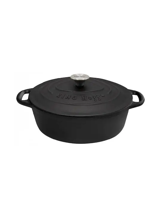 Oala ovala din fonta KING Hoff 33cm 6.2l inductie KH-1531