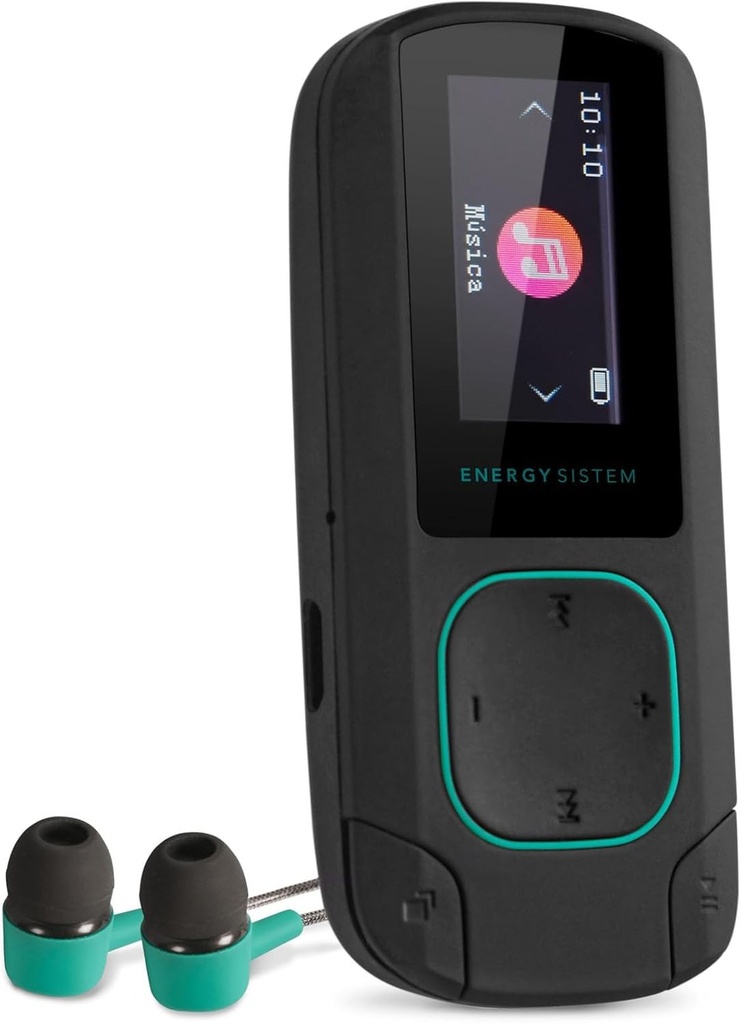 Player MP3 Energy Sistem cu Clip Bluetooth Mint, 8GB, Radio FM, microSD