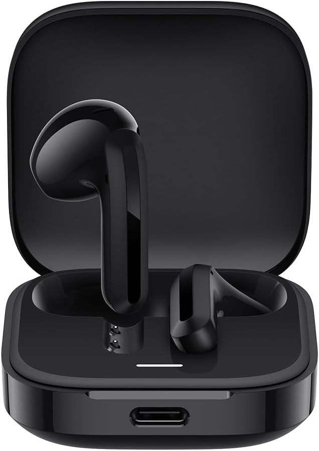 Căști Wireless XIAOMI Redmi Buds 6 Active, Anulare Zgomot, Ușoare, 36 Ore Autonomie, Bluetooth 5.3, Negru