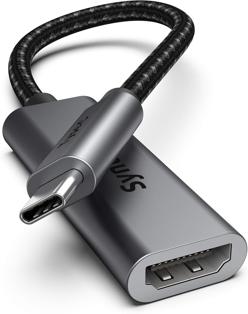 Adaptor Syntech USB-C la HDMI 4K, Thunderbolt 3, Compatibil MacBook/iPad/Surface/iMac
