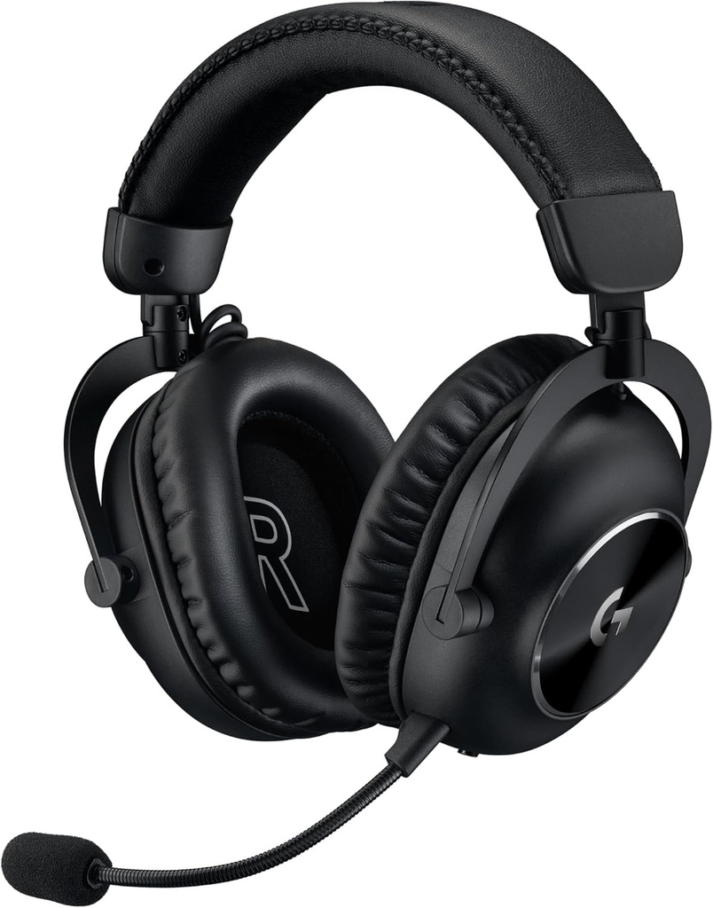 Căști de gaming wireless Logitech G PRO X 2 LIGHTSPEED, microfon detașabil cu braț, drivere din grafen de 50 mm, sunet surround DTS:X 2.0-7.1, Bluetooth/USB/Aux de 3,5 mm, PC, PS5, PS4, Nintendo Switch - Negru