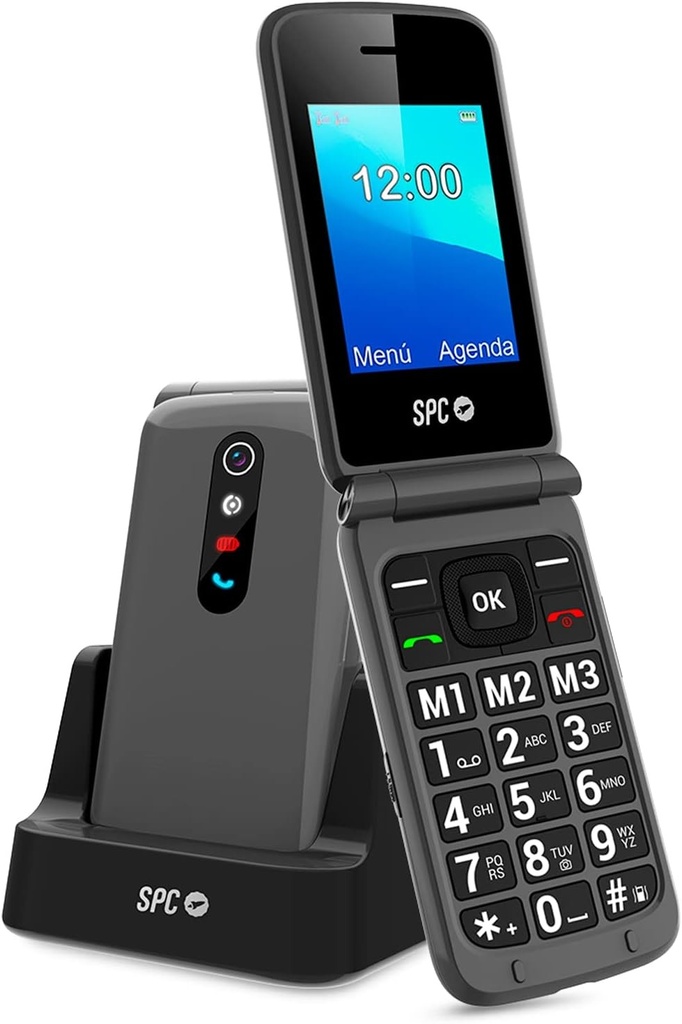 SPC Stella 2 - Telefon mobil pentru seniori, taste mari și suport de încărcare