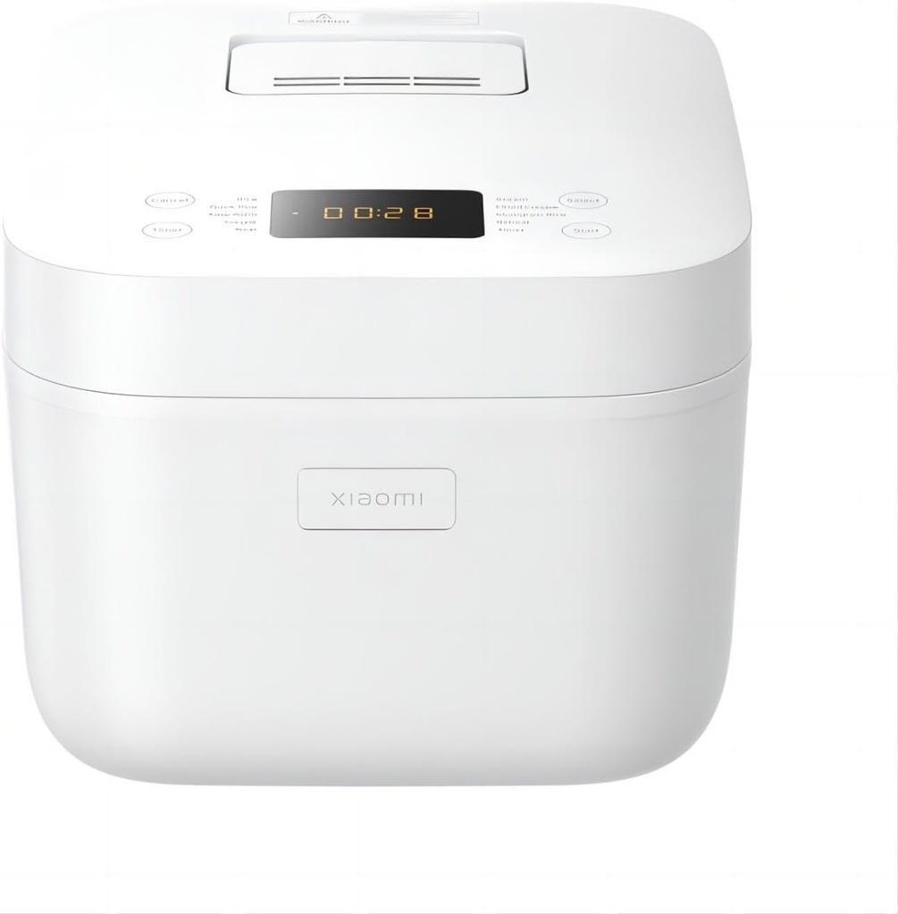 Xiaomi Aparat de gătit orez multifuncțional de 4L, compact și rapid, gătește orez în 30 de minute, vas interior antiaderent cu 6 straturi, temporizator de 24 de ore și funcție de menținere la cald timp de 12 ore