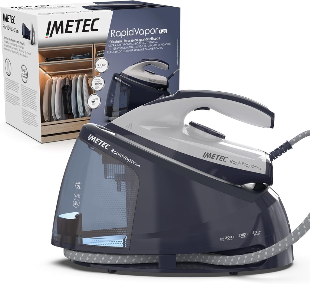 Imetec Rapidvapor Plus – Fier de călcat cu abur