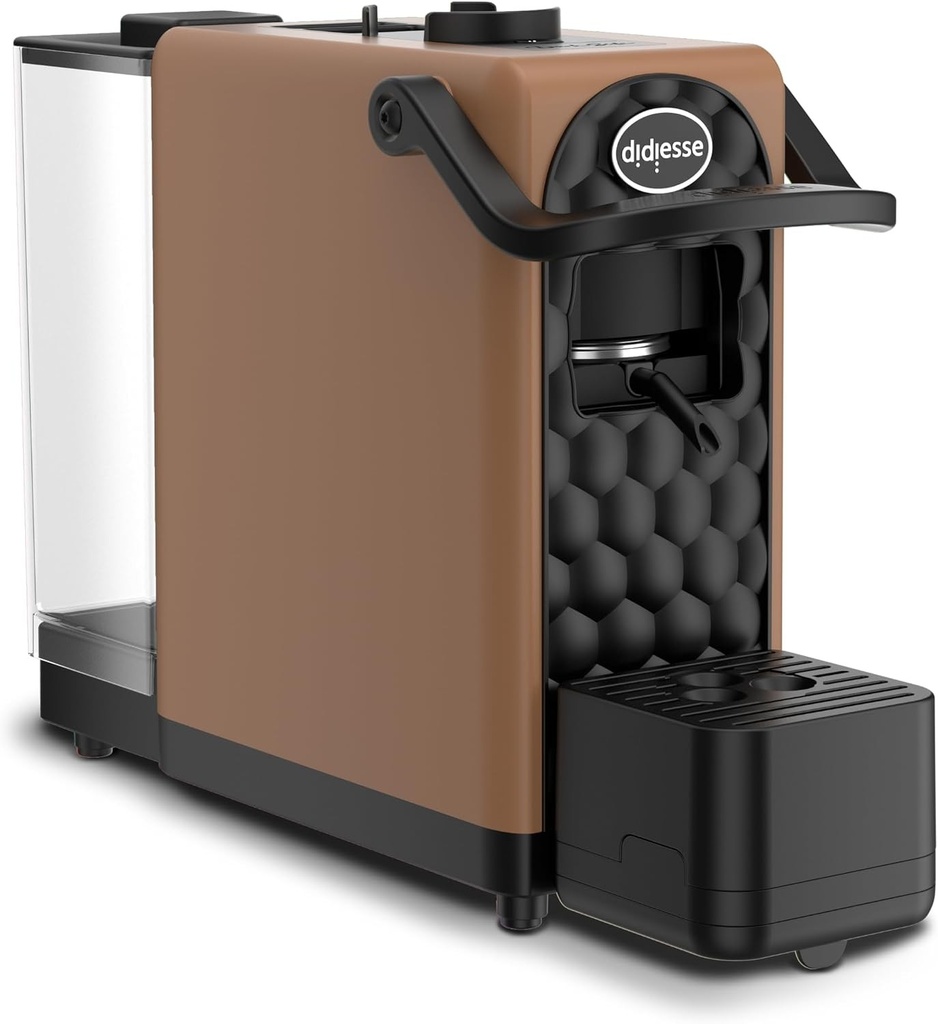 Espressor cu capsule Didiesse, DarkSide - Cafea intensă și aromatică fără a sacrifica caracterul practic și designul, rezervor de 1,3 l, consum redus (650 W), compact și ușor - culoare bronz