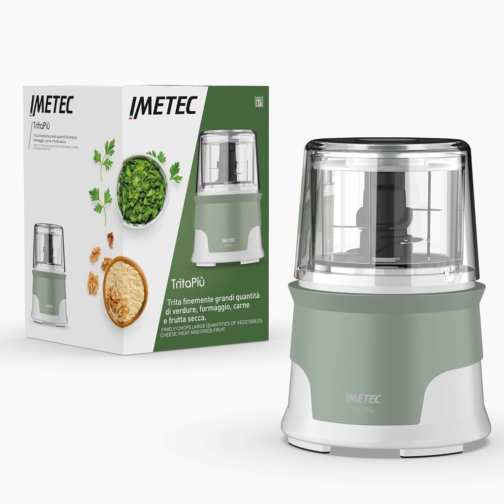 Imetec TritaPiù – tocător de 1000W cu recipient de 600 ml