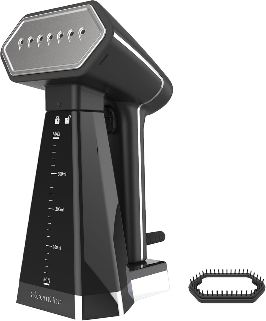 Fier de călcat cu abur portabil SteamOne Snomad, negru, 2000W - 400ml