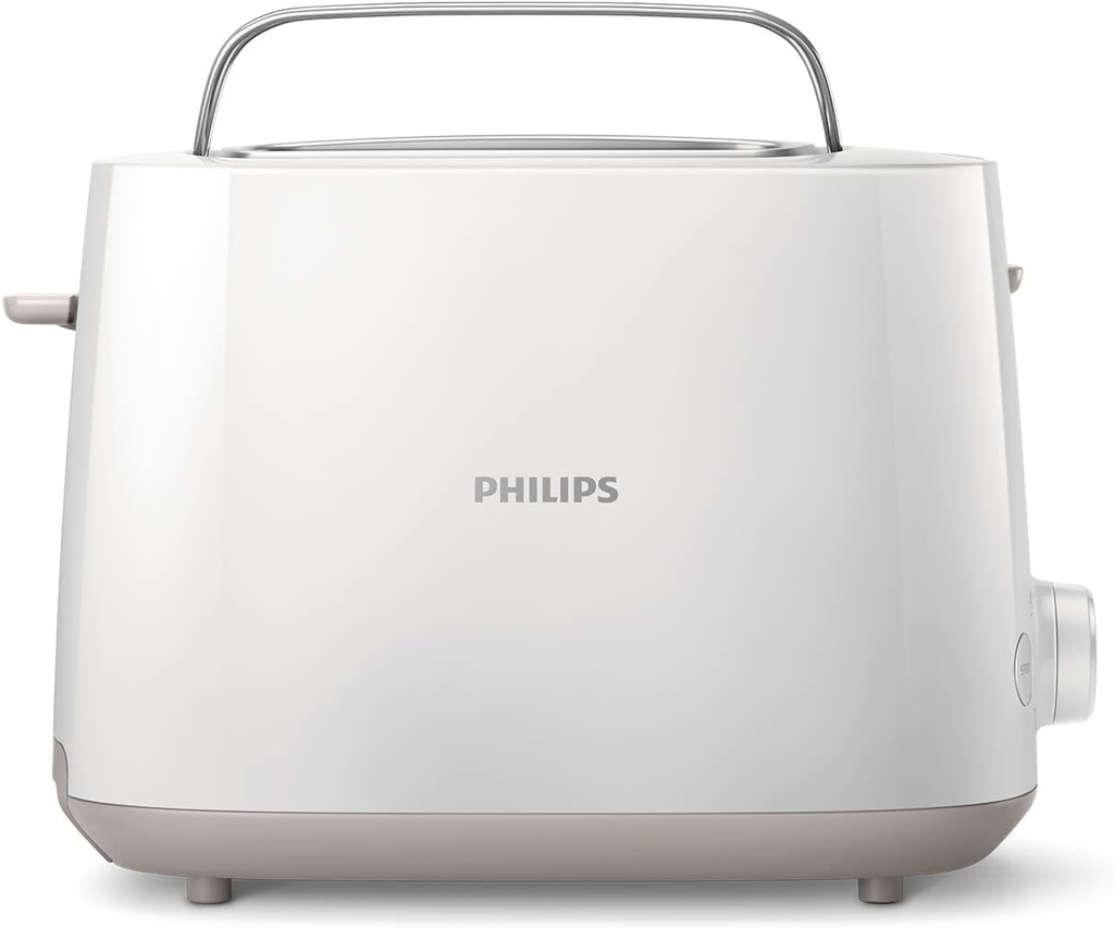 Prăjitor de pâine Philips Daily Collection cu 2 felii, 8 setări, 830 W, alb