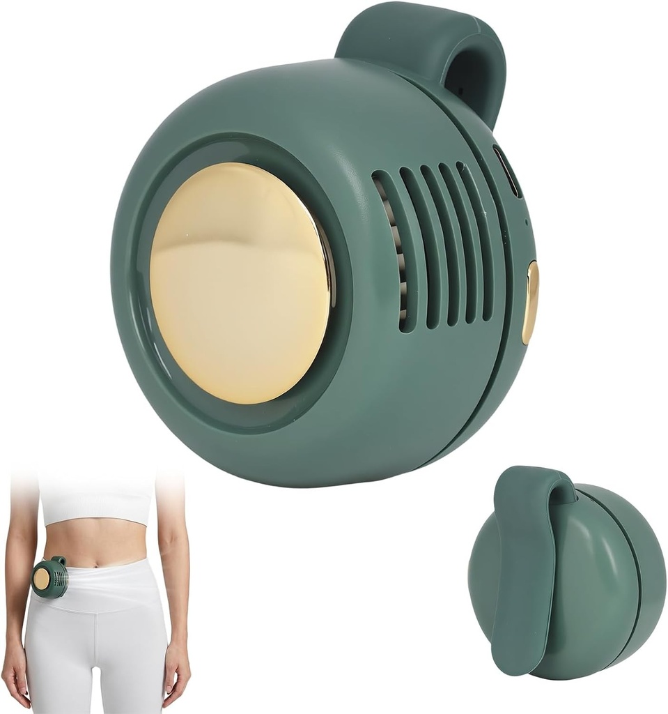 Ventilator fără lame Noaya cu clips - 3 viteze, ventilator pentru haine cu clips, ventilatoare portabile rotative la 360°, ventilatoare reîncărcabile USB hands-free pentru talie/gât, esențiale