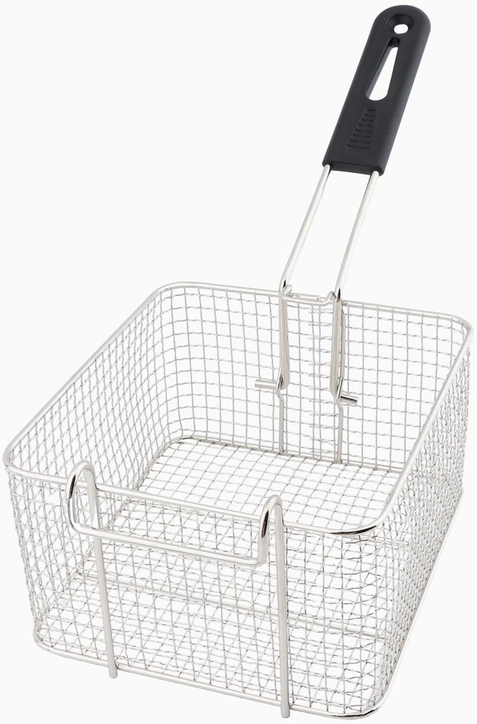Coș de prăjit Ragyzity cu mâner, Coș de friteuză din oțel inoxidabil, Coș de prăjit pește, Coș de friteuză, Coș de friteuză, Strecurător pentru alimente