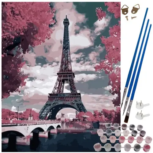 Pictura pe numere 40x50 cm - Eiffel