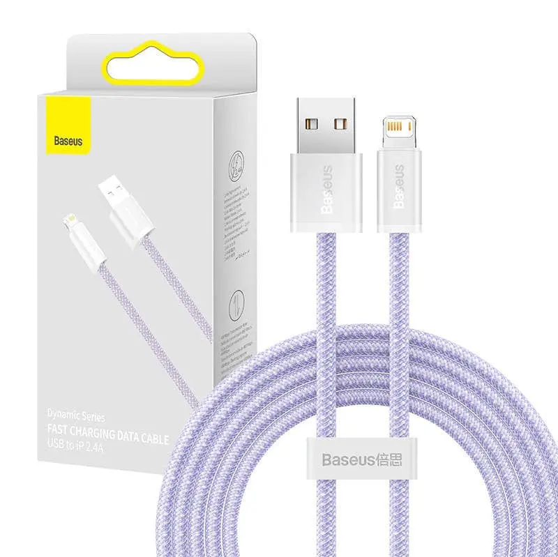 Cablu Baseus Dynamic USB Lightning 2m 2.4A MOV