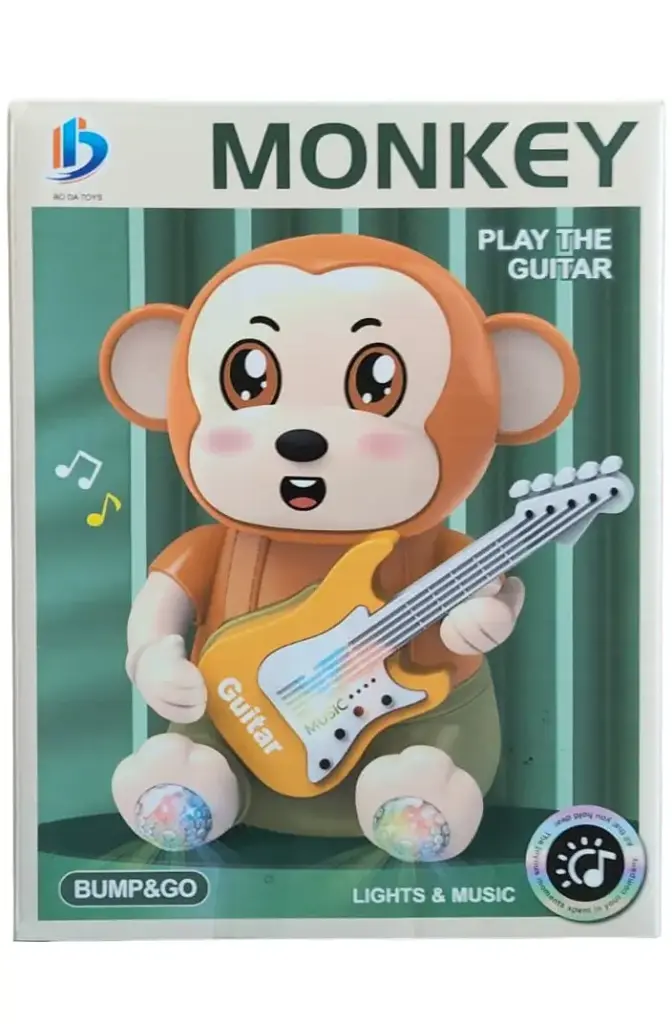 Figurina interactiva, jucarie cu lumini si sunete, Monkey