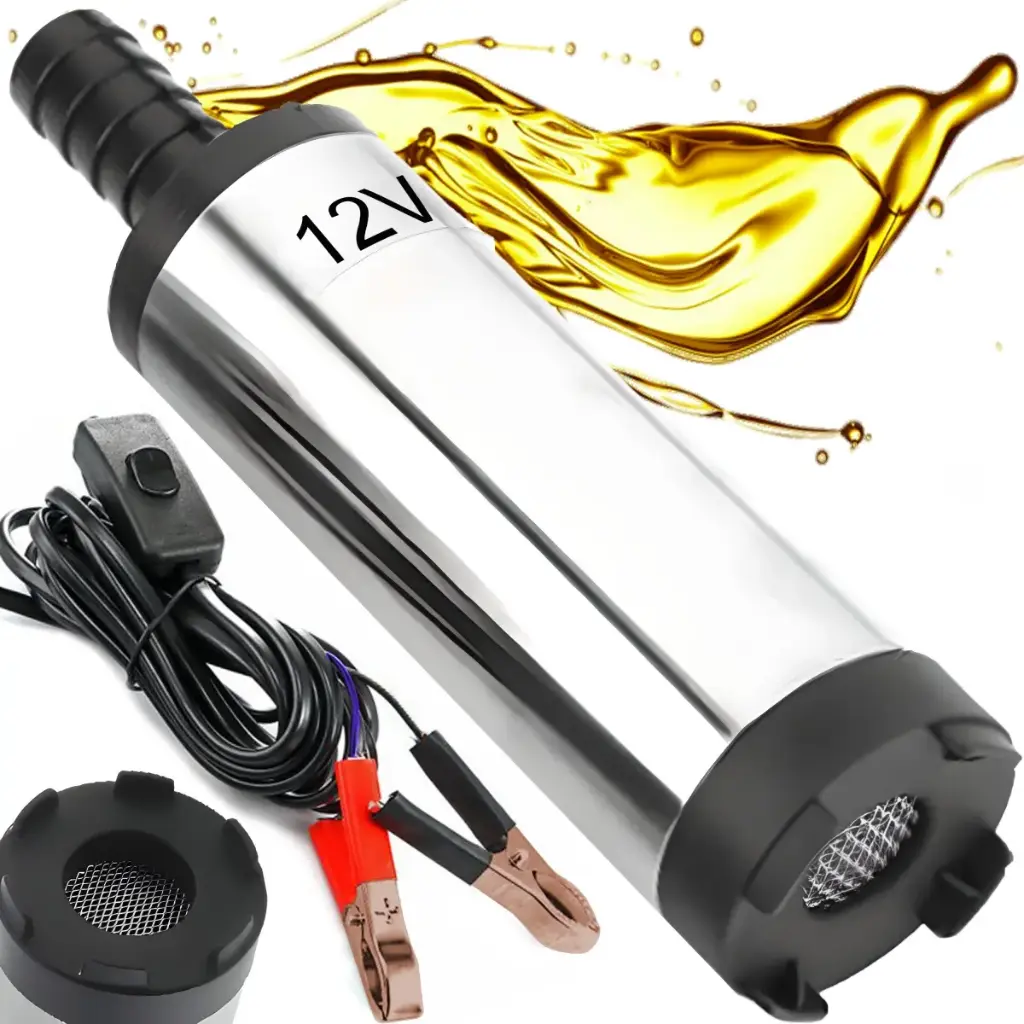 Pompă submersibilă puternică pentru golirea combustibilului, uleiului, apei, 12V