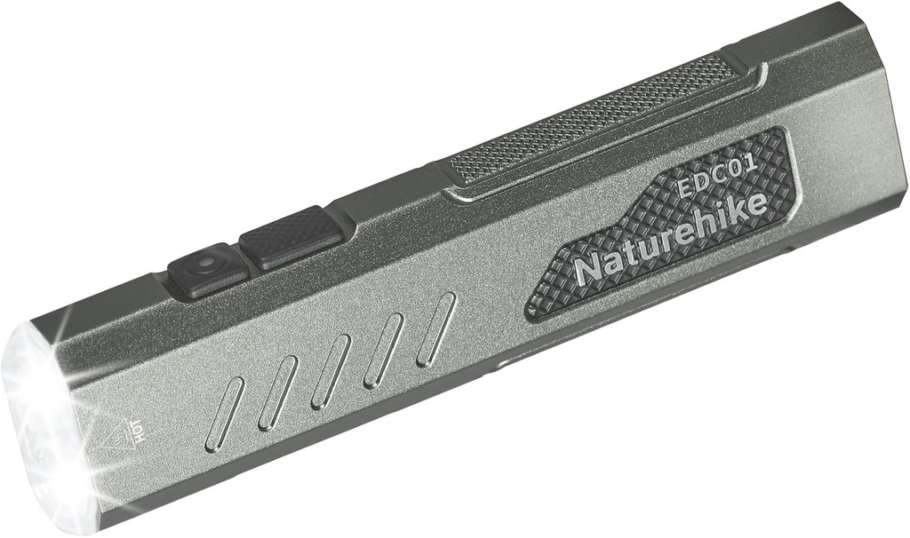 Lanternă Naturehike, lampă portabilă, mică și portabilă cu luminozitate de 1500 lm, opțiuni multiple de reglare, LED Lumius de înaltă performanță, potrivită pentru camping, călătorii și activități nocturne