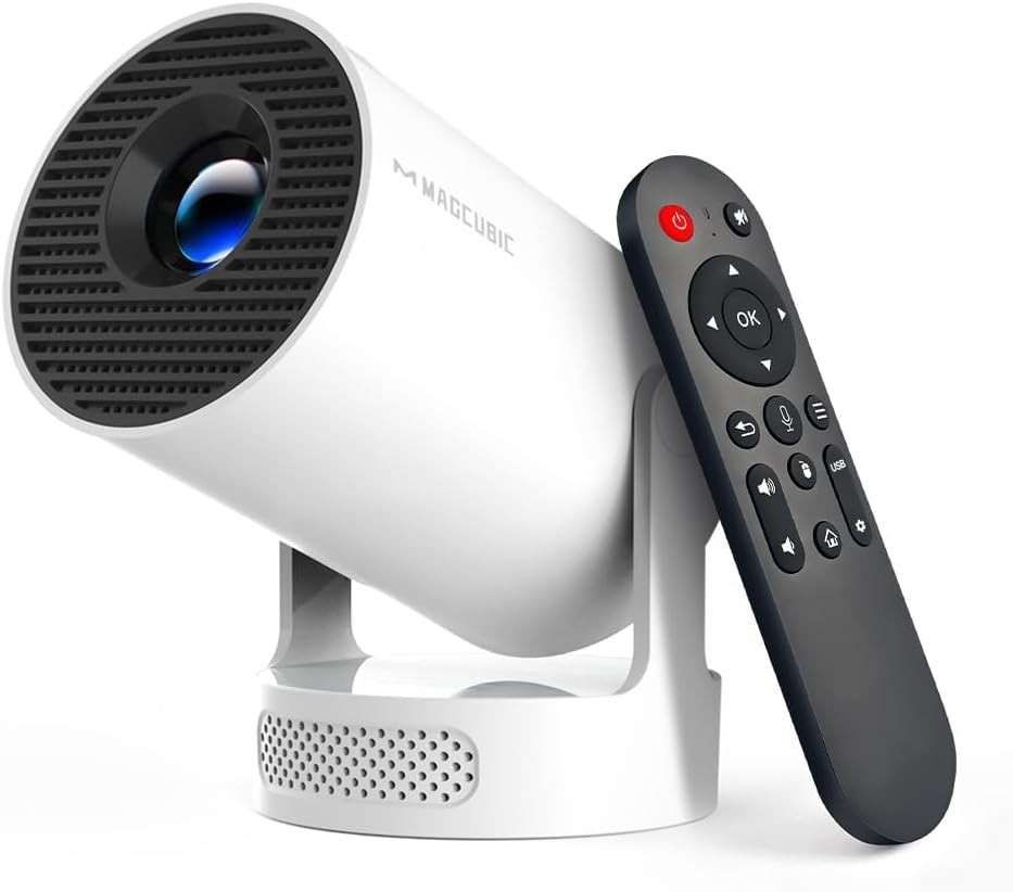 Mini proiector Magcubic 4K FHD 1080P, compatibil cu proiector inteligent Android 14