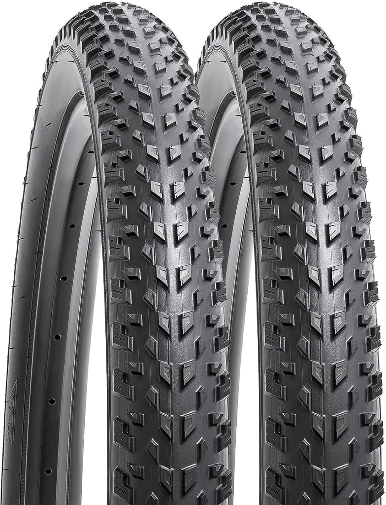 YunSCM 2 bucăți anvelope pliabile pentru biciclete de 26 inch, 26x2.50, anvelopă 64-559, compatibile cu anvelope 26x2.5 26inch x 2.50 pentru oraș/șosea/munte