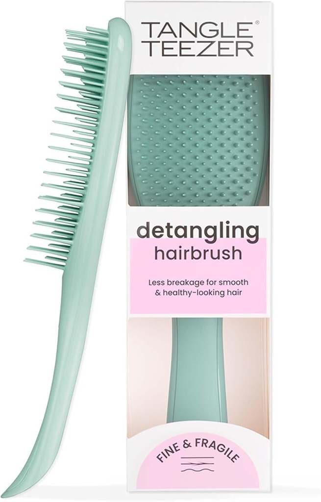 Tangle Teezer  Perie de păr umedă, fină și fragilă  Dinți flexibili și moi pentru mai puțină rupere  Ideală pentru păr subțire, scalp vopsit și sensibil  Mâner confortabil  Turcoaz închis
