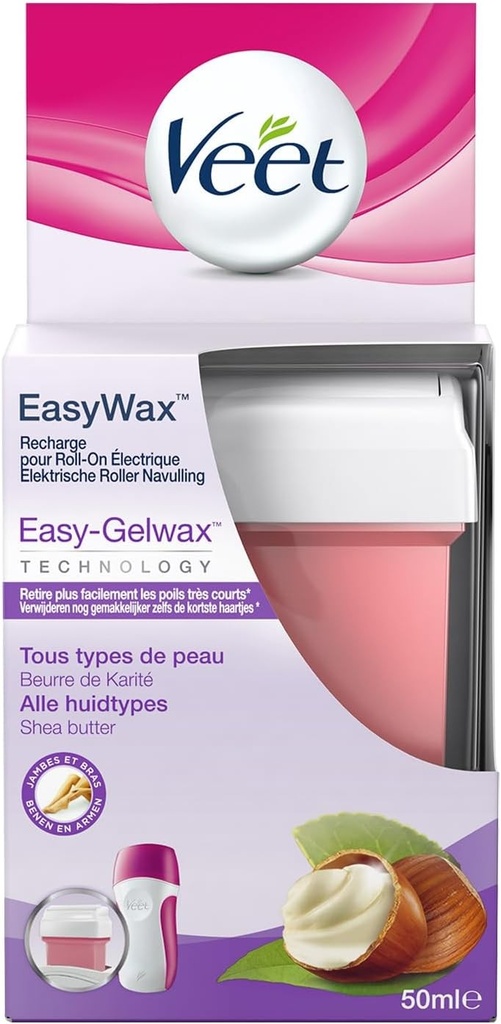 VEET - Rezervă de ceară roll-on - Easy Wax - Toate tipurile de ten - 50ml