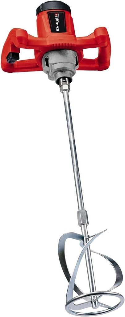 Malaxor de vopsea și mortar Einhell TC-MX 1200 E (1.200 W, 680 min-1, control electronic al vitezei, mânere ergonomice, filet M14, incl. malaxor pentru mortar Ø 100 mm)