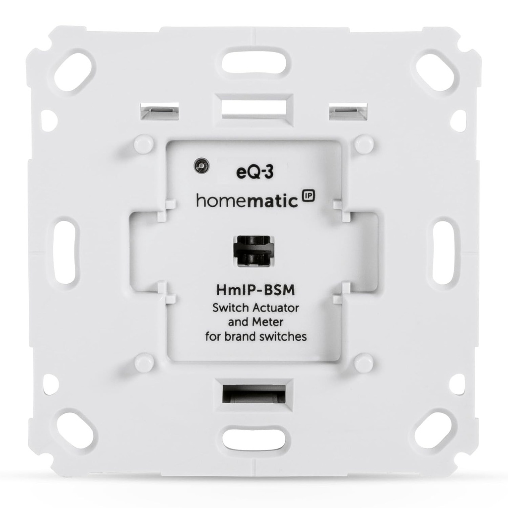 Actuator de măsurare a comutației Homematic IP Smart home pentru întrerupătoare de marcă, comută și dispozitive prin aplicație sau comandă vocală prin Amazon Alexa, 142720A0, 230V/50Hz/5A
