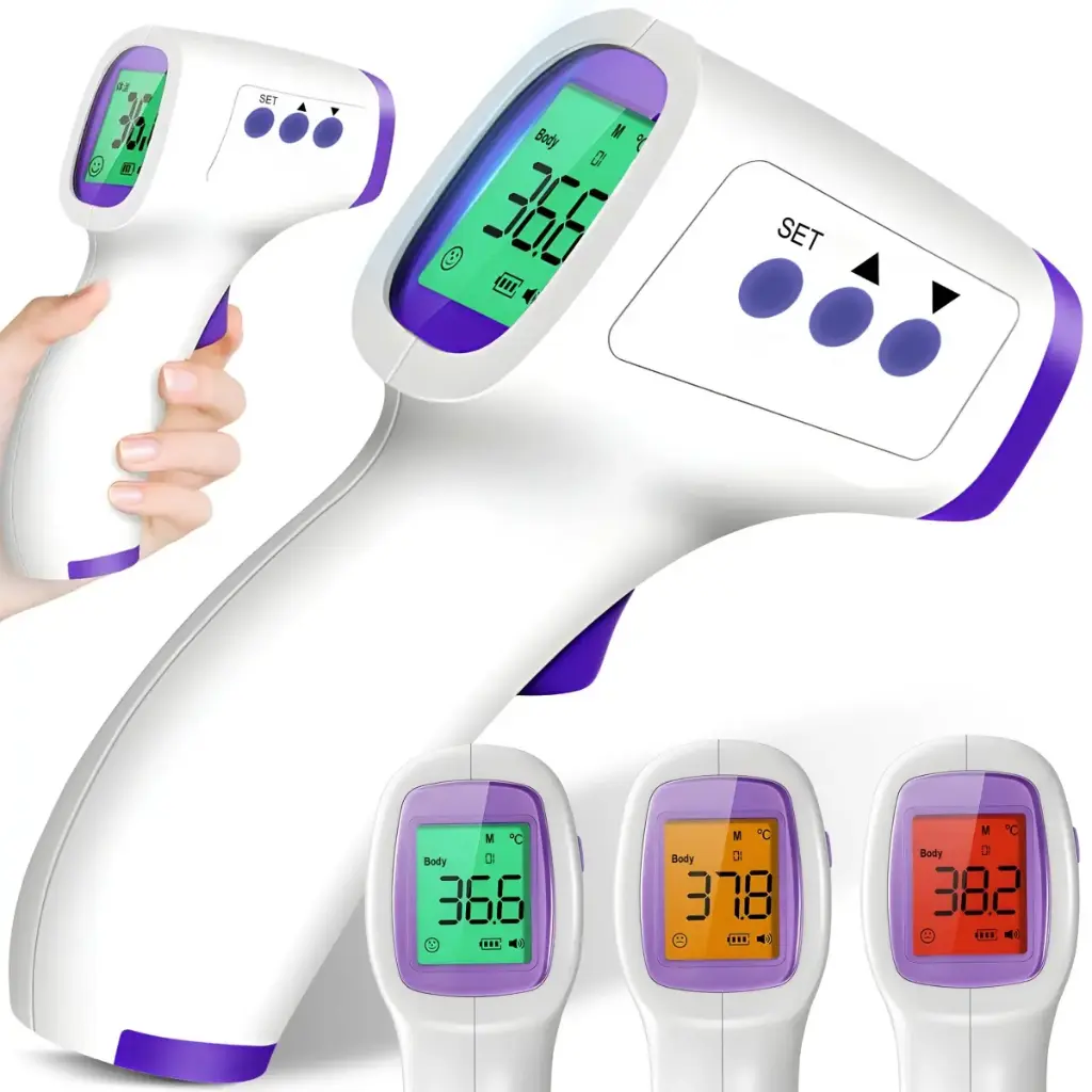 Termometru electric cu infraroșu fără contact pentru copii și adulți 