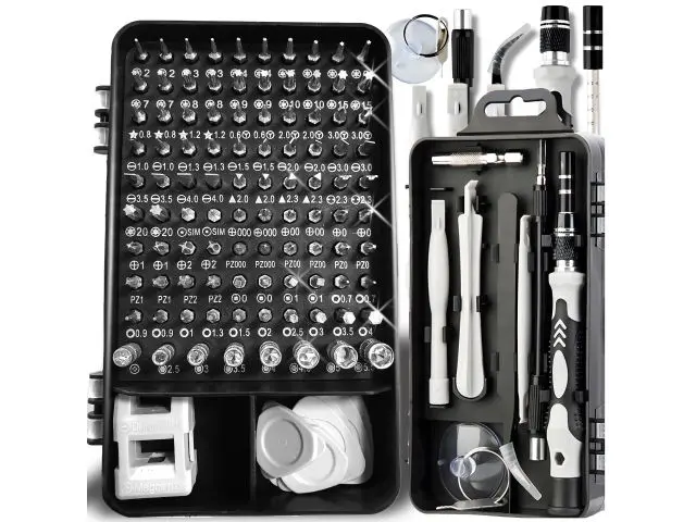 Set mini de șurubelnițe, 115 în 1, pentru reparații electronice, șurubelniță de precizie, pentru laptop mobil, jucării, ochelari, cameră, Torx