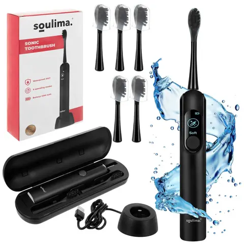 Periuță de dinți sonică Soulima 26851 neagră