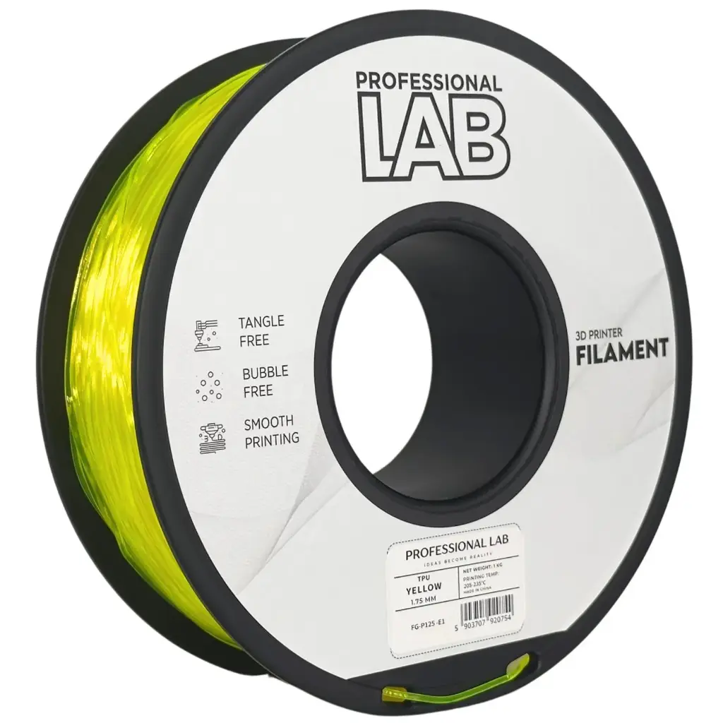 Filament imprimanta 3D TPU Yellow - Prof. Lab 1.75mm 1KG