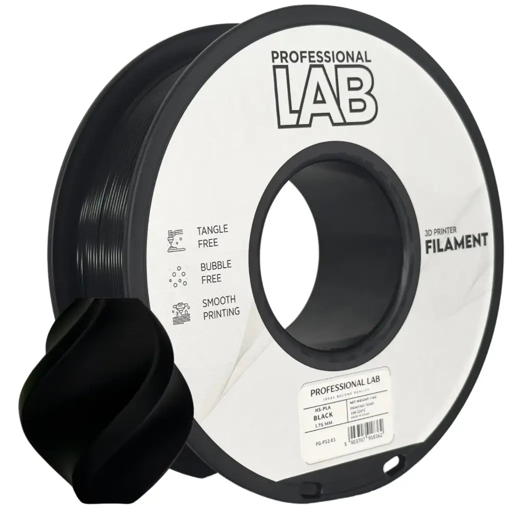 Filament imprimanta 3D HS-PLA Black - Prof. Lab 1.75mm 1KG