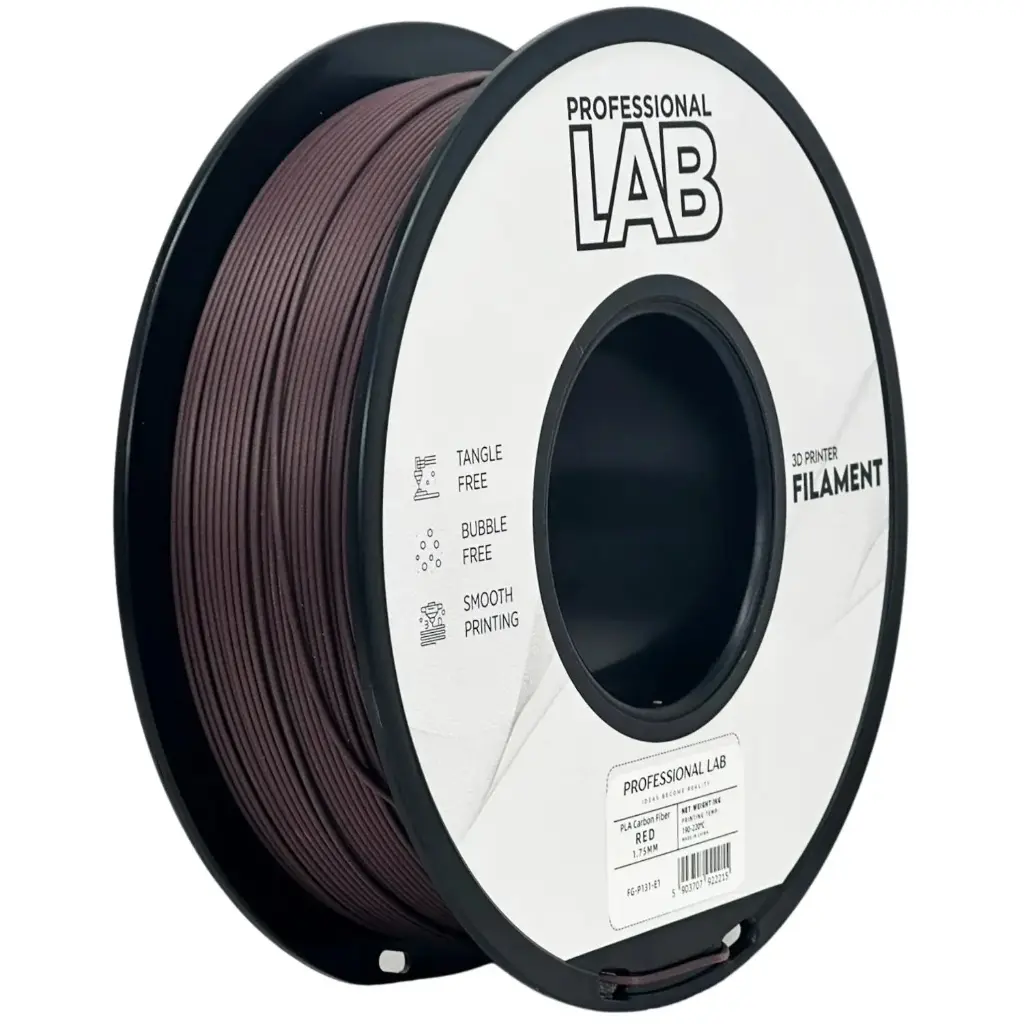 Filament imprimanta 3D PETG + CF Red - Prof. Lab 1.75mm 1KG