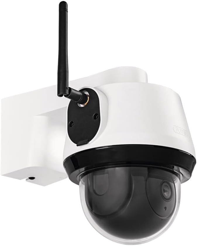 Cameră de supraveghere ABUS SmartLook cu funcție Pan & Tilt, detecție mișcare, recunoaștere obiecte, înregistrare 4K, notificări push, vedere nocturnă, audio bidirecțional, card de memorie